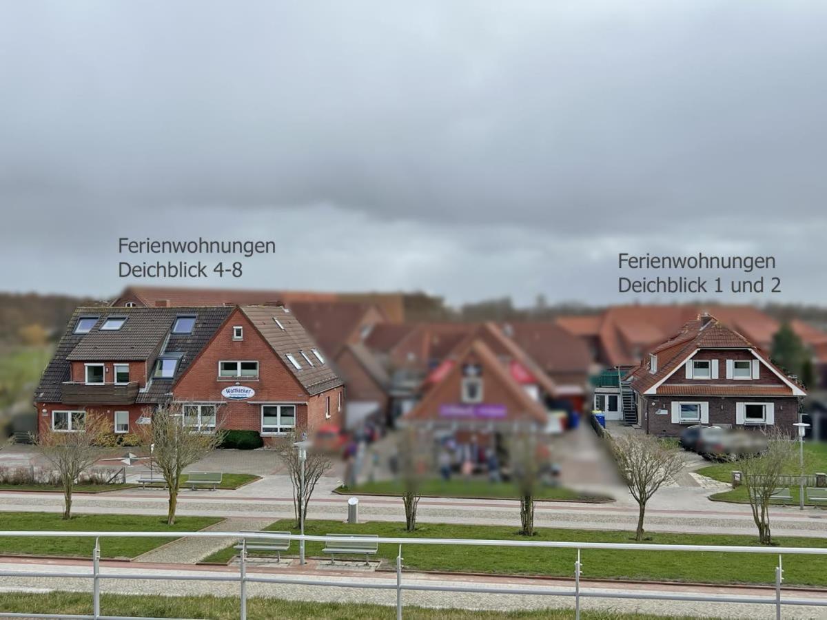 Deichblick 6 In Norddeich- Urlaub Mit Meerblick Am Strand 노르덴 외부 사진